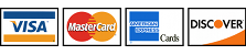 Visa MasterCard AmericanExpress Discover